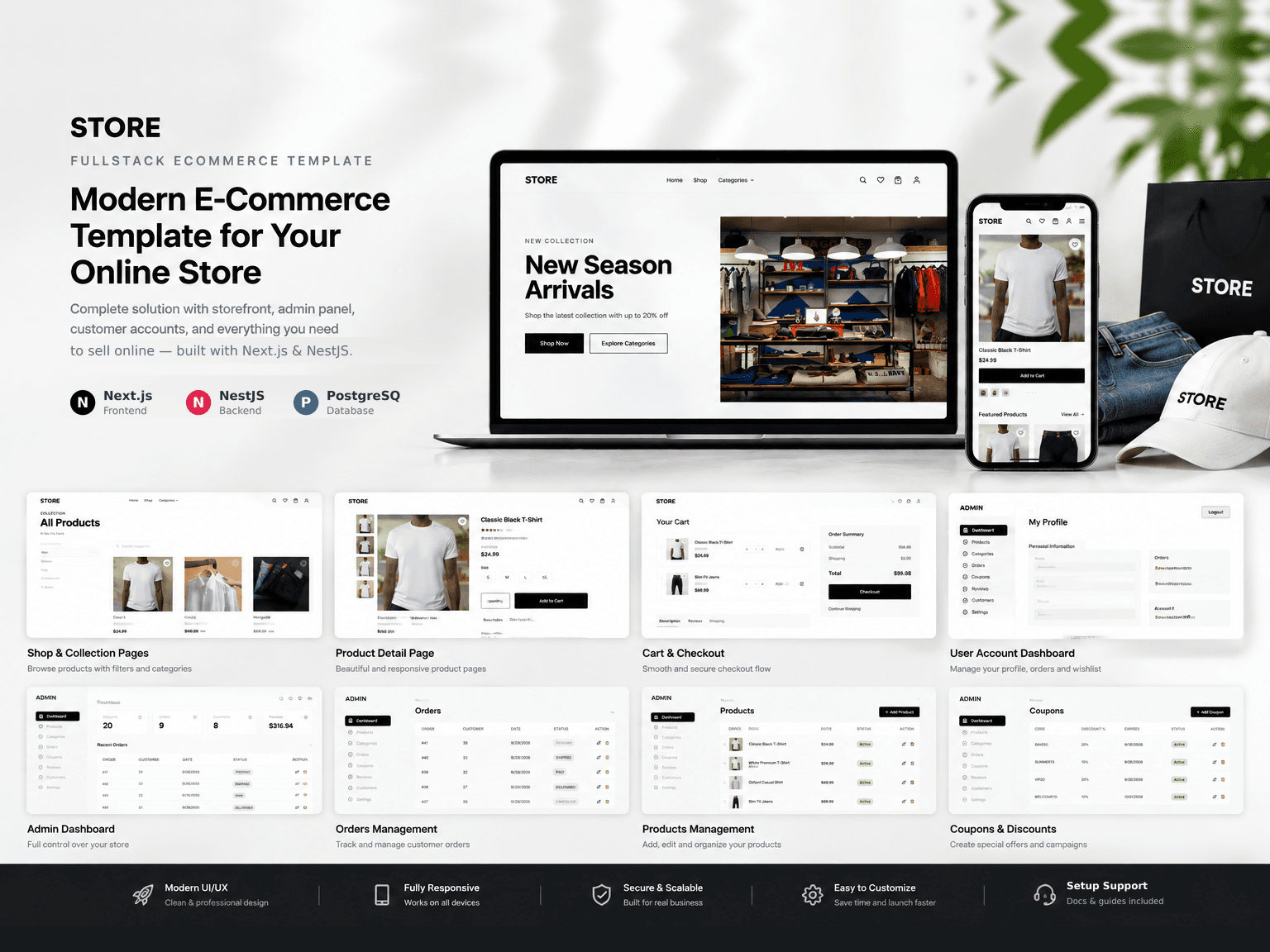 Fullstack Ecommerce Template project cover